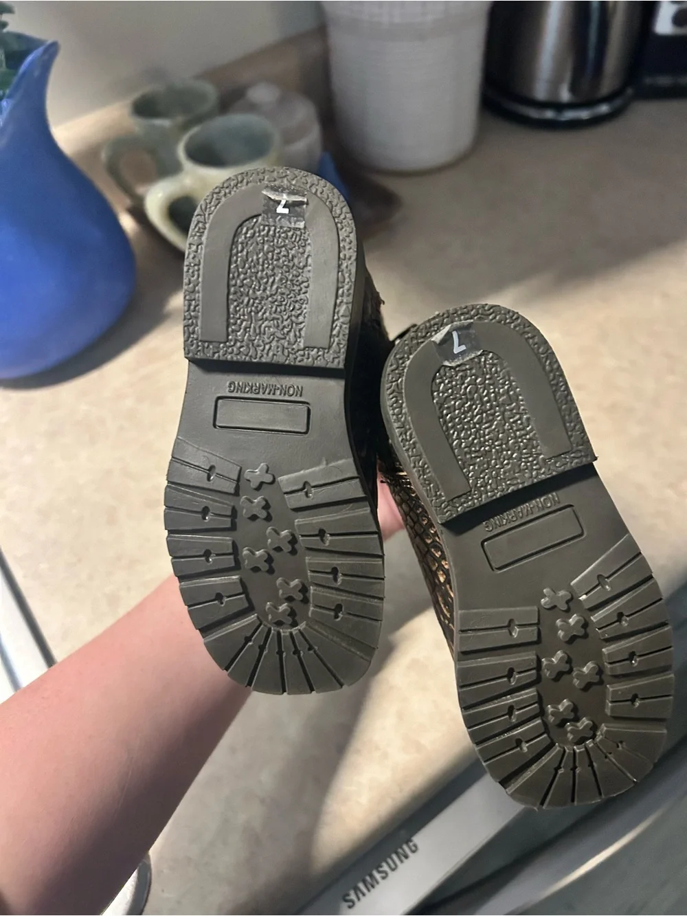 Kids Brown Western Pull-On Boots